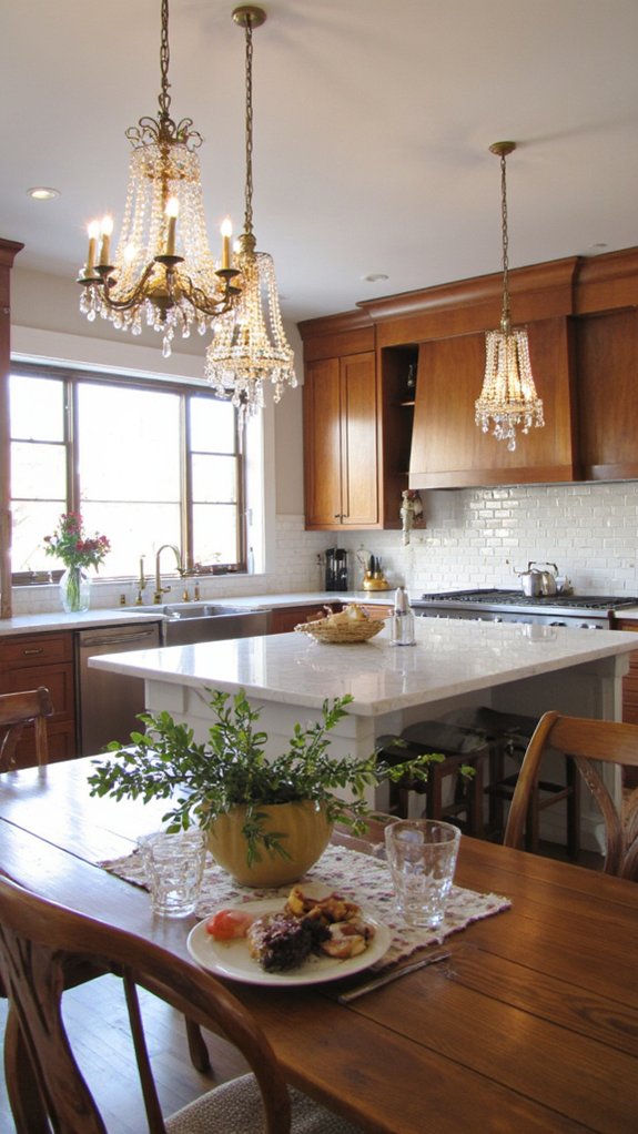 crystal metal lighting elegance