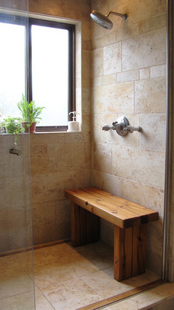 custom comfort shower bench