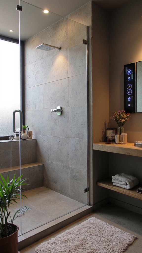customizable shower experience display