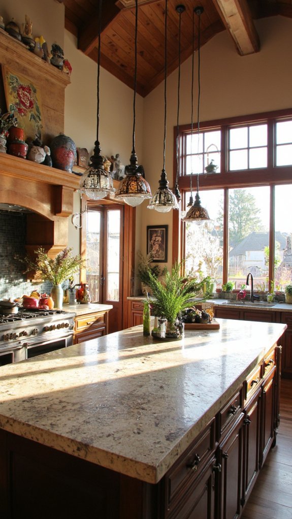 customized dimmable kitchen lighting