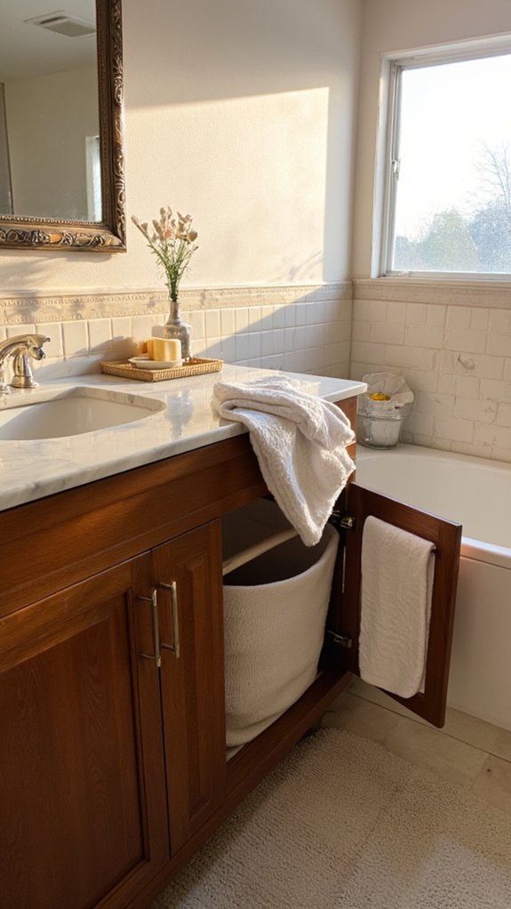 discreet laundry storage solution