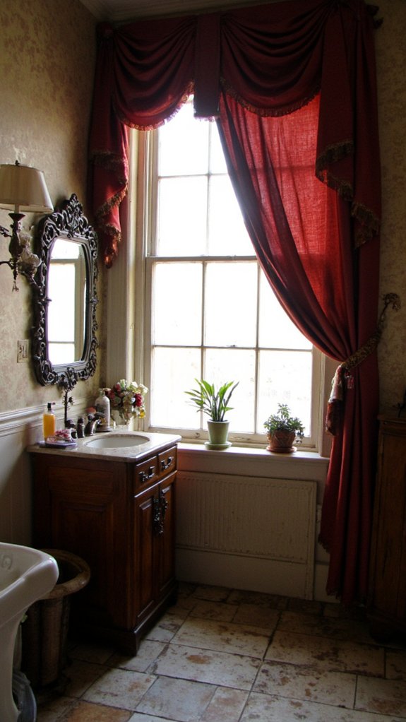 dramatic luxurious window treatments