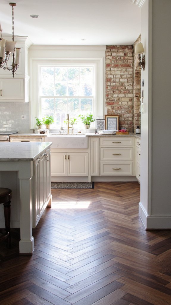 dramatic luxury kitchen flooring