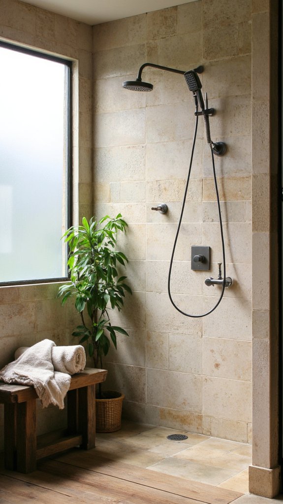 dual showerhead spa experience