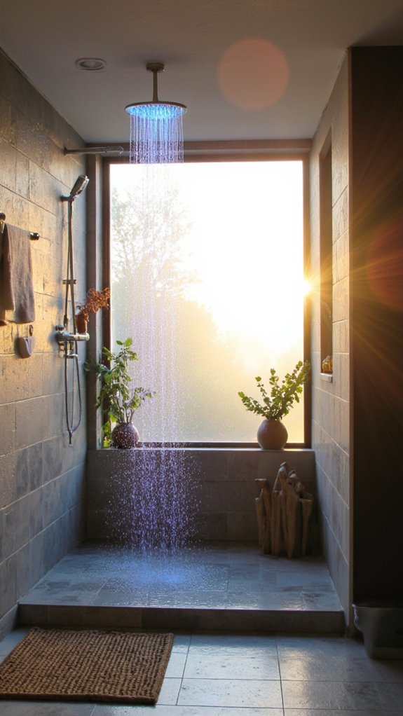 dynamic color shower experience