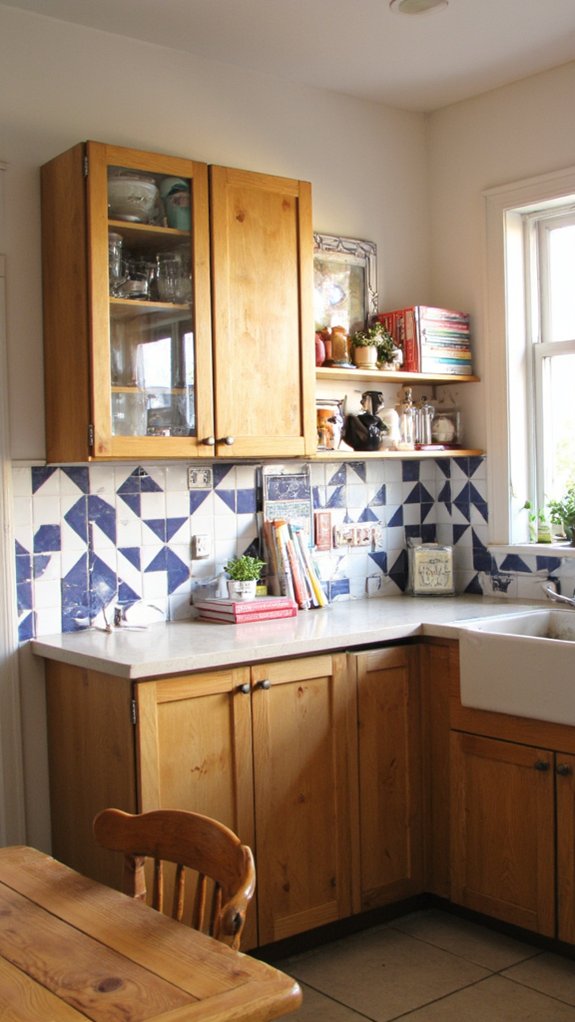 dynamic geometric kitchen art