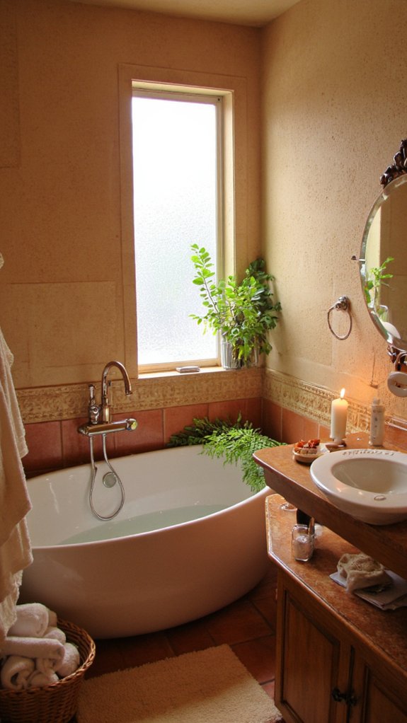 earthy tones create comfort