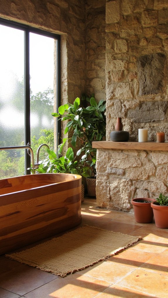 eco friendly luxurious bathroom materials