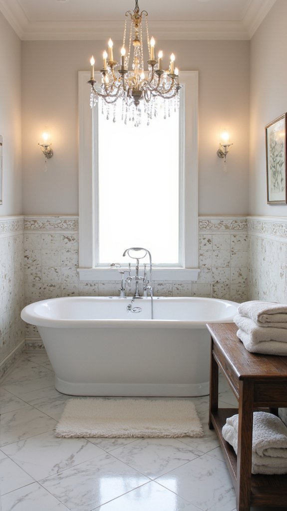 elegant bathroom lighting design