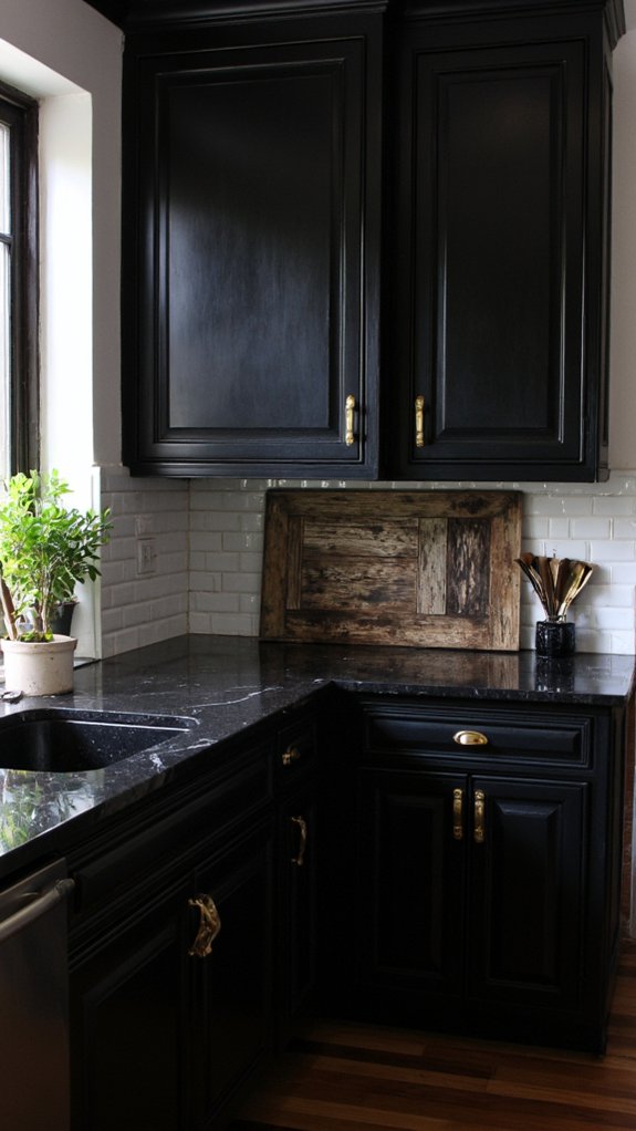 elegant black and gold