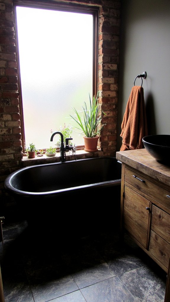 elegant black wood contrast