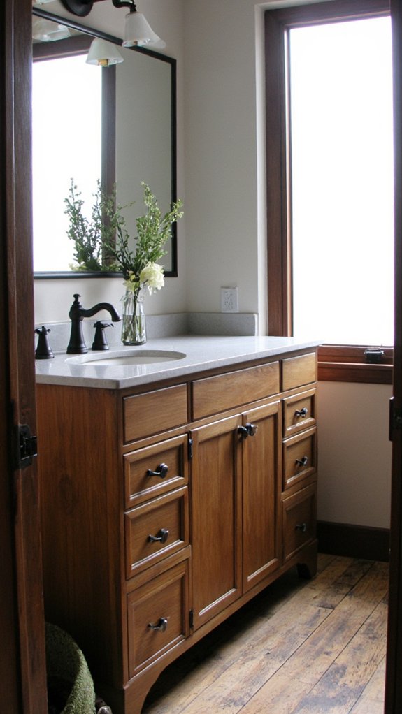 elegant black wood contrast