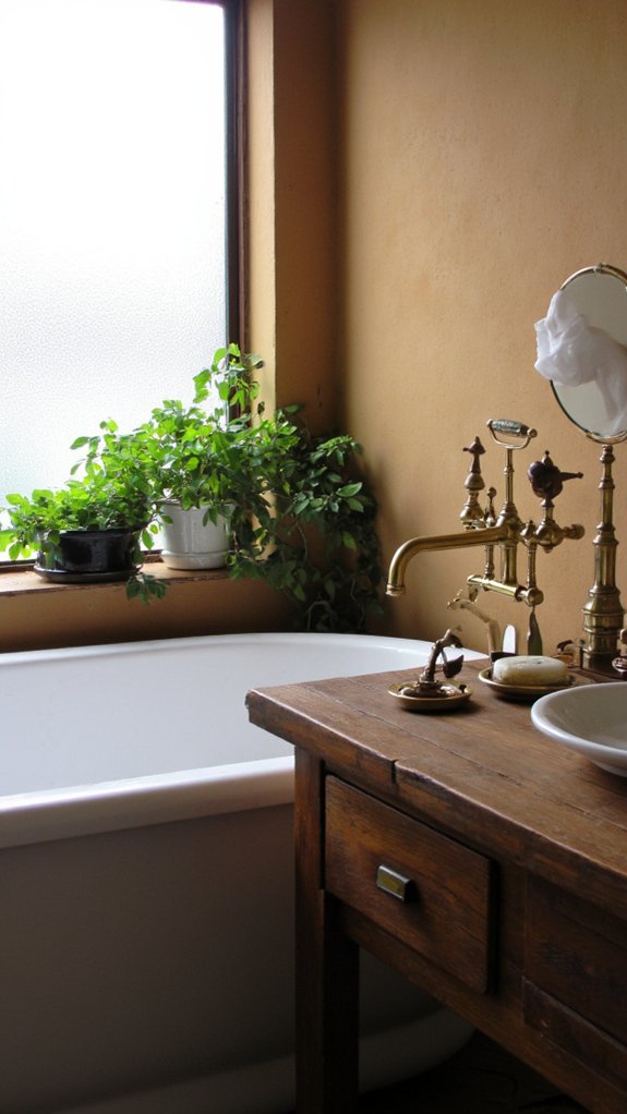 elegant brass bathroom accessories