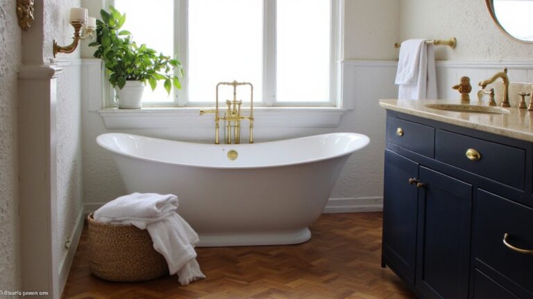 24 Brass Fixture Luxury Bathroom Ideas With Warm Elegance elegant brass bathroom designs