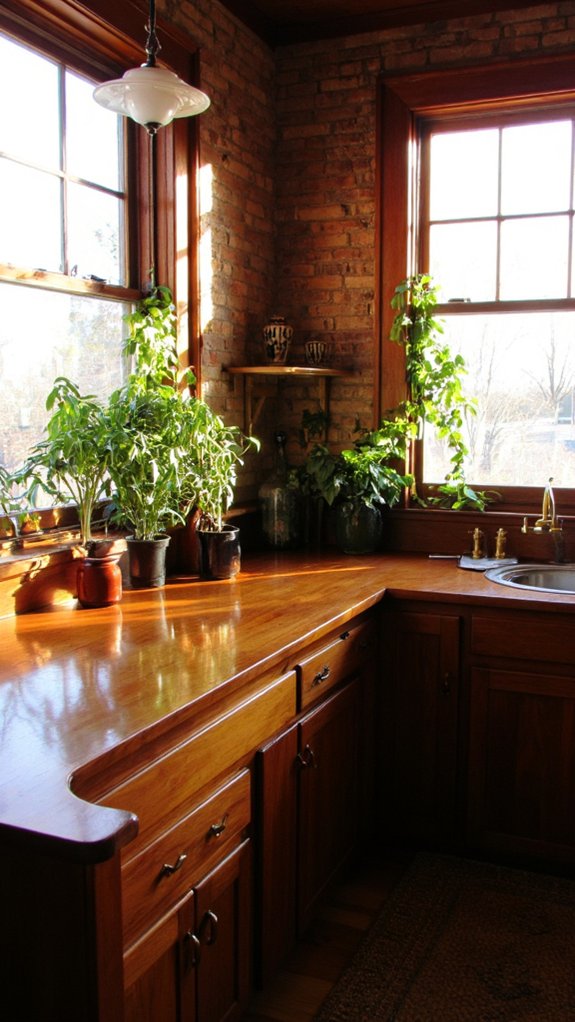 elegant brass window accents