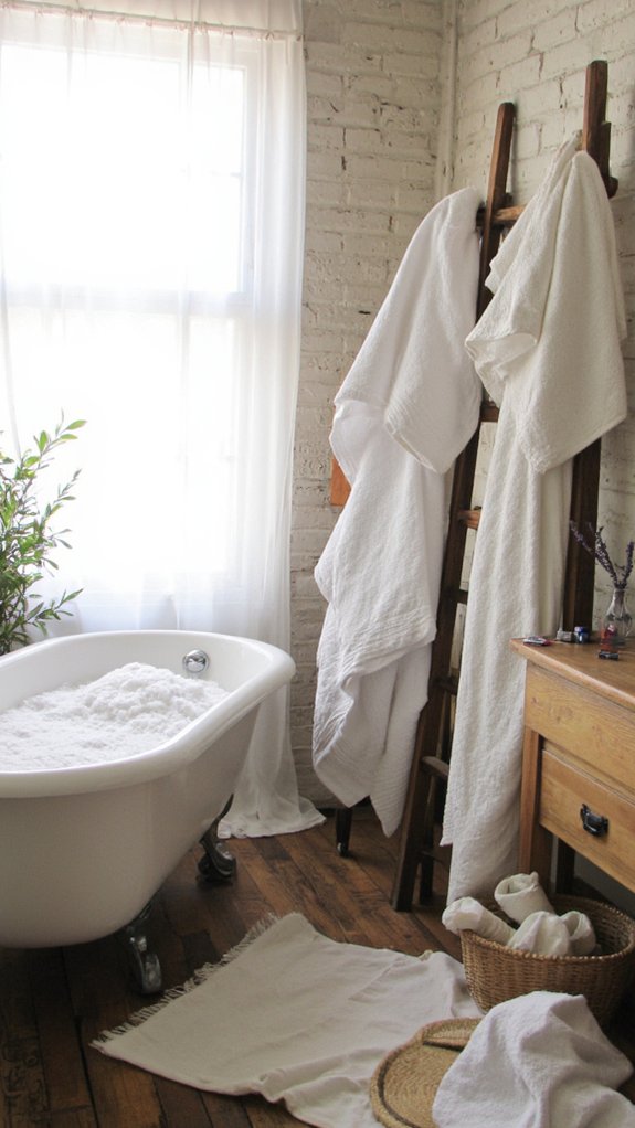 elegant cozy bath linens