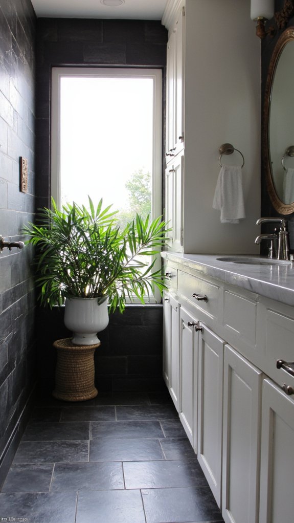 elegant dark slate sanctuary