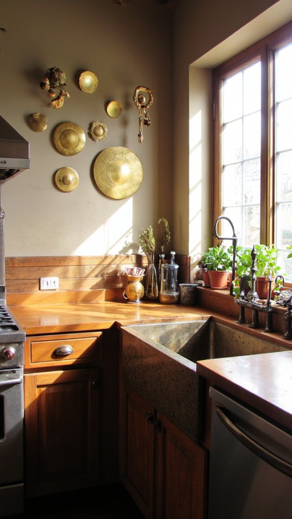 elegant decorative brass accents