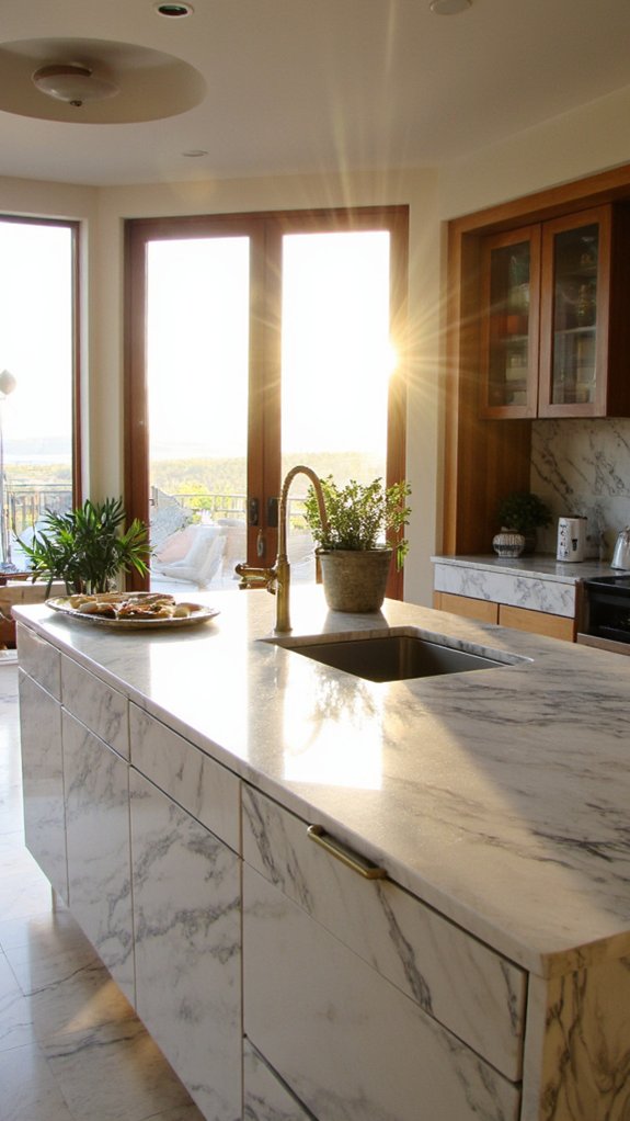 elegant durable marble countertops