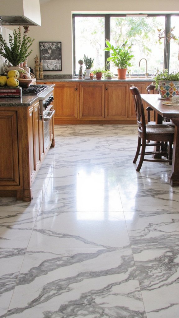 elegant durable marble flooring