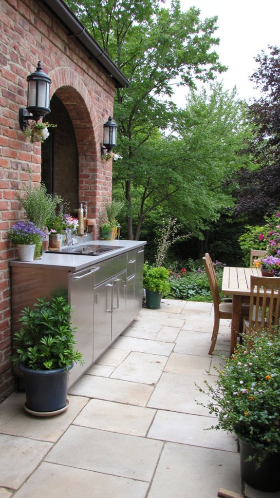 elegant durable outdoor kitchens