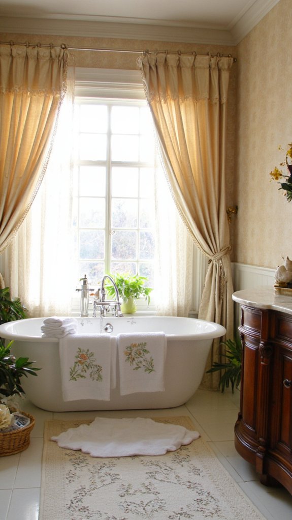 elegant fabrics create warmth