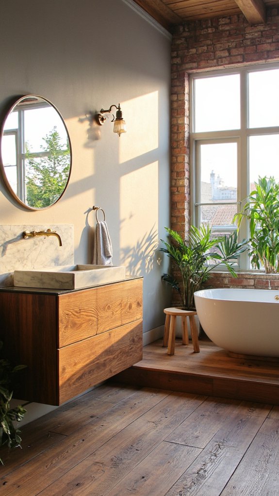 elegant floating bathroom designs