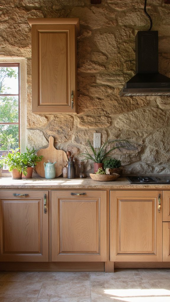 elegant fluted stone contrast