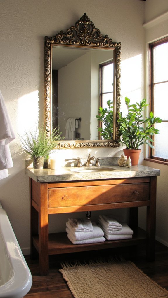 elegant framed mirrors enhance ambiance