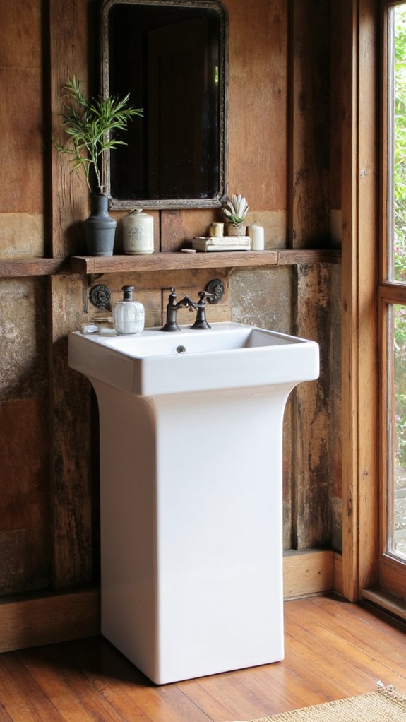 elegant freestanding sink design