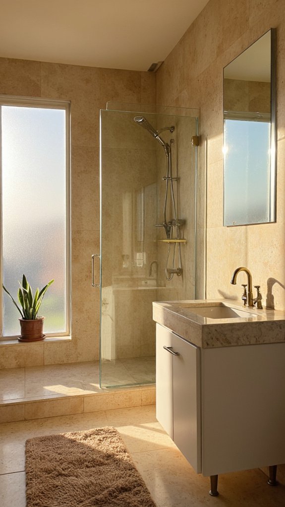 elegant glass bathroom enclosures