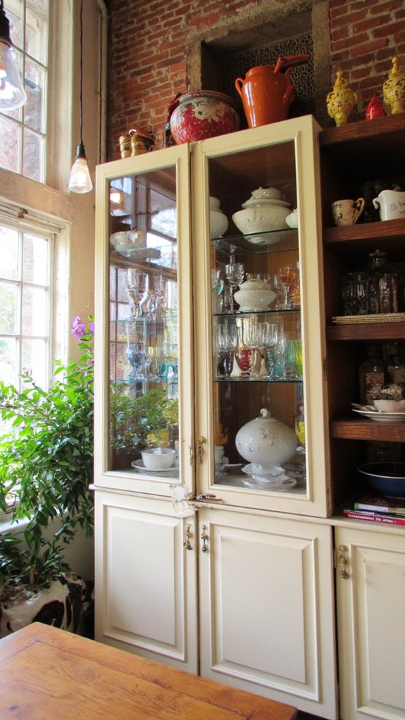 elegant glass door display