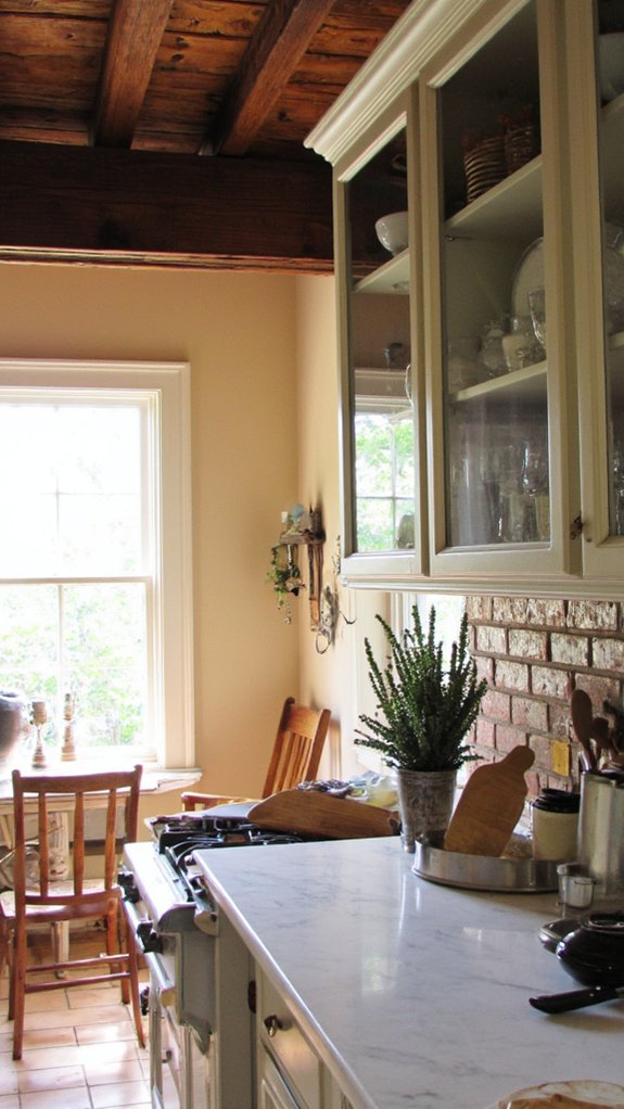 elegant glass front cabinets