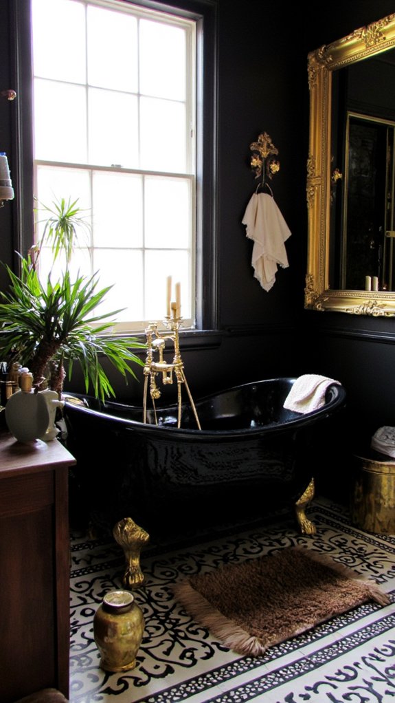 elegant gold bathroom accessories