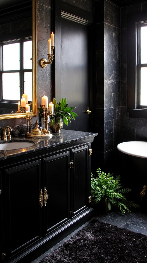 elegant gold candle holders