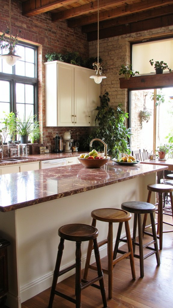 elegant gold kitchen centerpiece