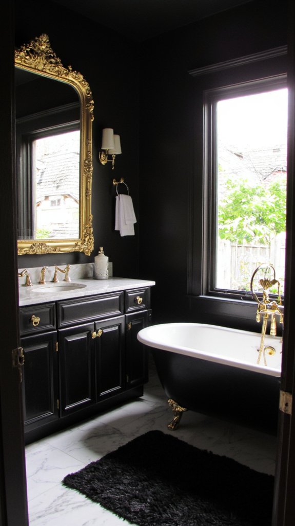 elegant gold mirror transformation