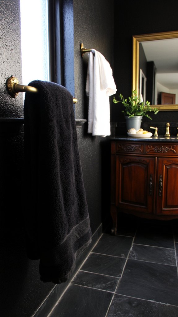 elegant gold towel bars