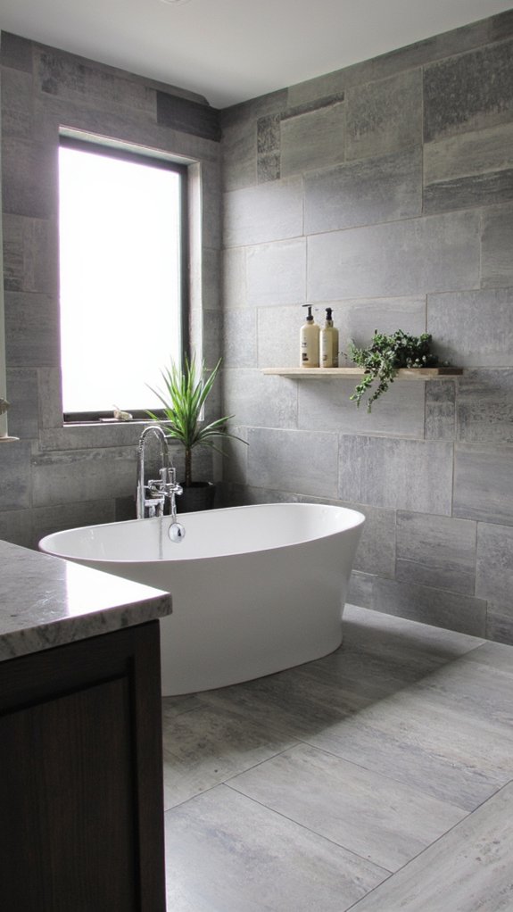 elegant grayscale bathroom design