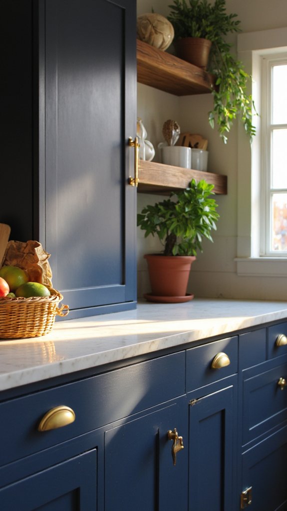 elegant kitchen cabinet accents