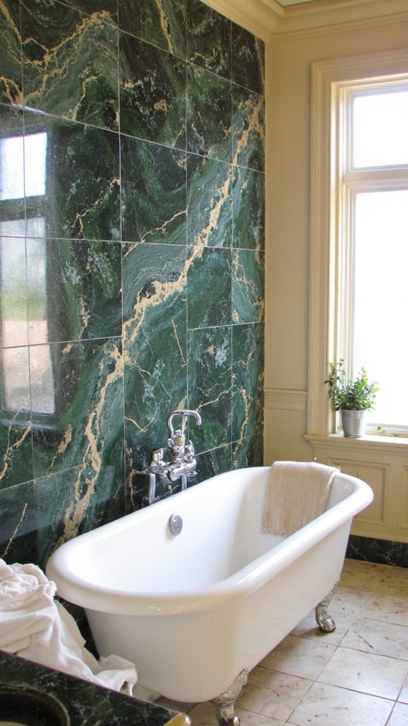 elegant marble backsplash transformation