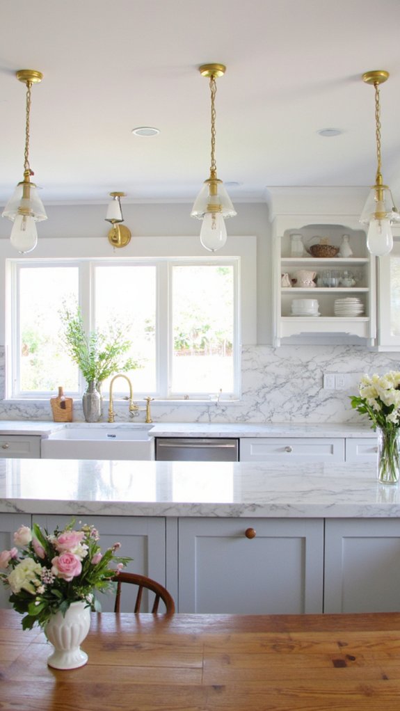 elegant marble lighting fixtures