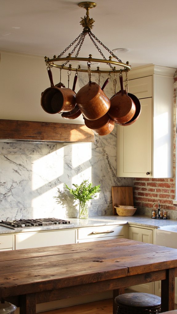 elegant marble pot racks