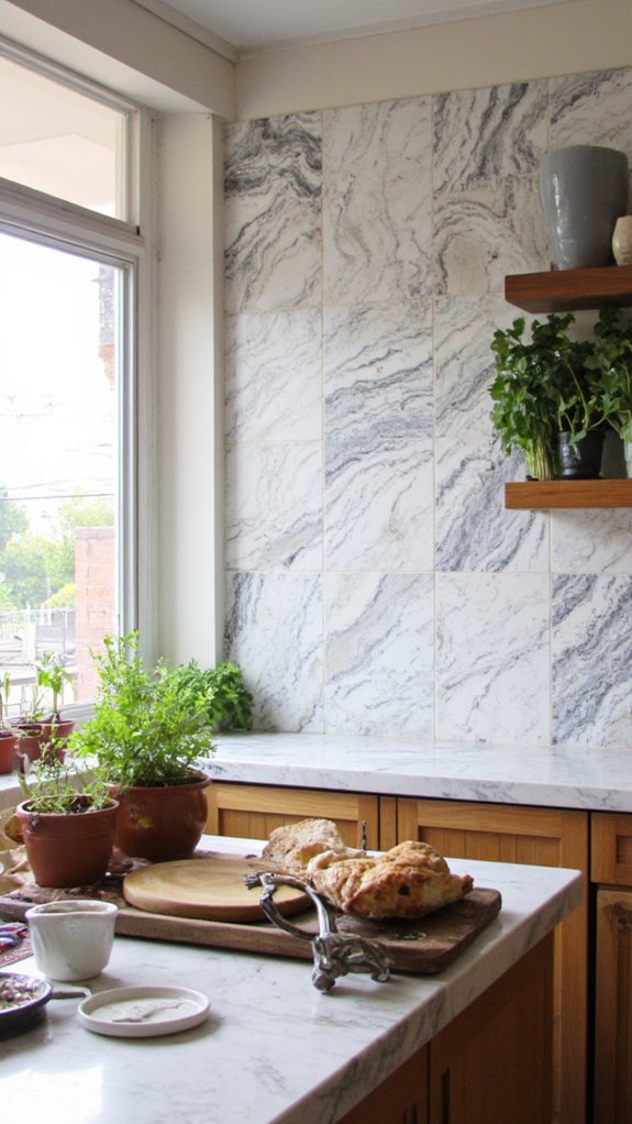 elegant marble wall art