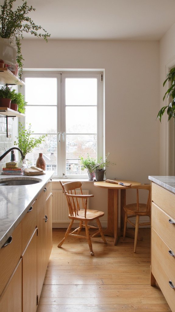 elegant minimalist birch kitchens