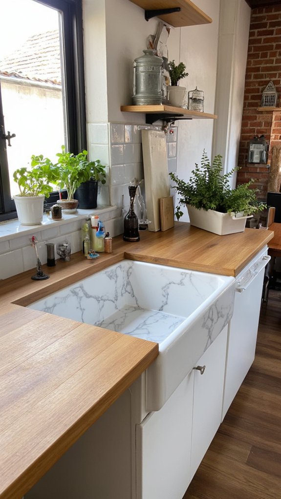 elegant modern marble sinks