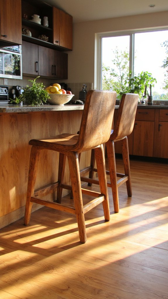 elegant modern wood seating