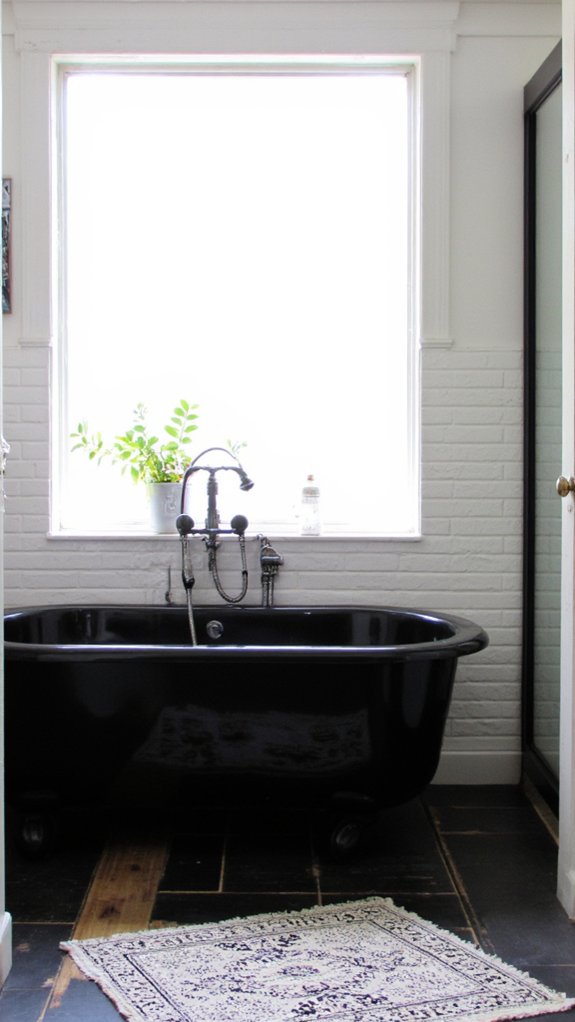 elegant monochrome bathroom design