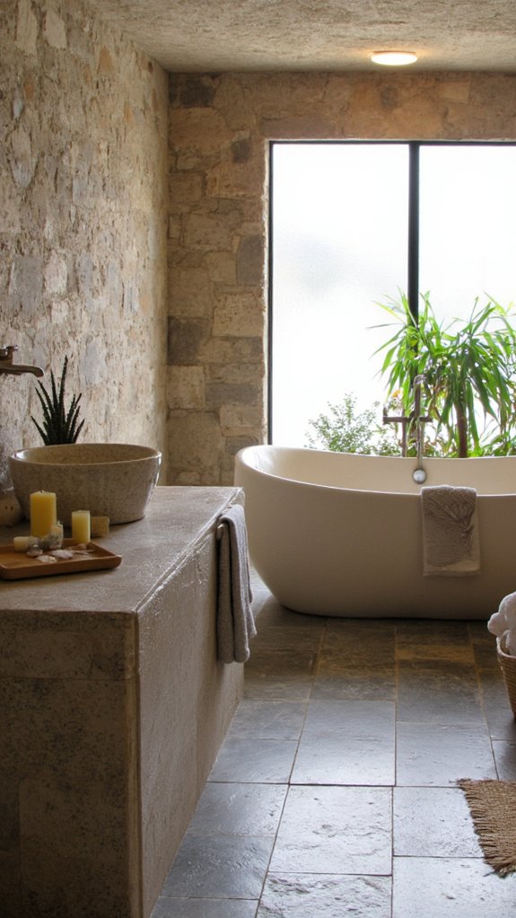 elegant natural stone accents