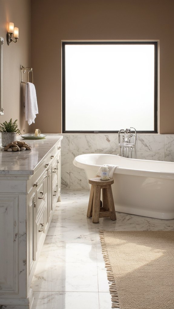 elegant neutral veined marble